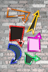 Set of color arrows