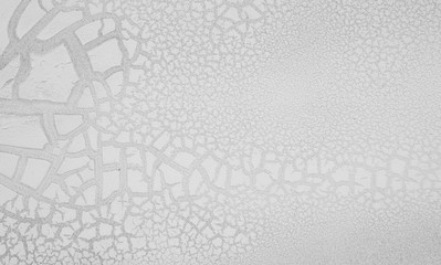 white color corrosive on metal plate with crack texture