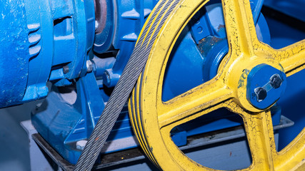 winch with gear and motor Elevator for residential building