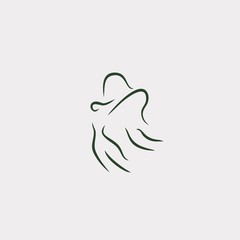 angel wings line illustration vector