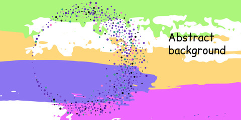 Obraz premium Confetti dots on a striped background