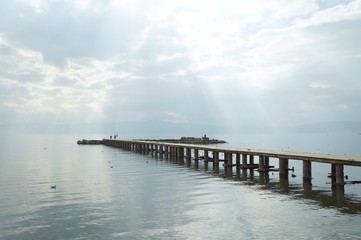 Fototapeta na wymiar Ohrid lake, Macedonian republic