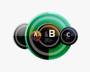 Circular pattern, abstract circles composition