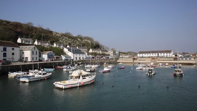 Porthleven Cornwall beautiful harbour in south of the county near Helston