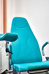 gynecology in the clinic. gynecology room, medical instruments, interior of the genicology clinic