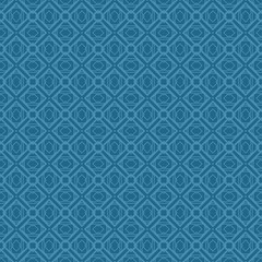 Vector Illustration. Pattern With Geometric Ornament, Decorative Border. Design For Print Fabric. Paper For Scrapbook. Blue color