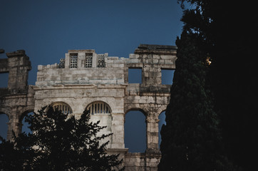 Roman amphitheatre in Pula