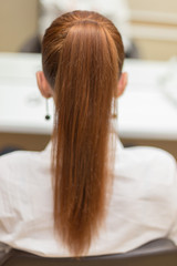 female hairstyle horse tail