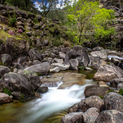 water streeam in portuguese mountains