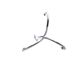 Rusty old fish hook, isolated on white background.