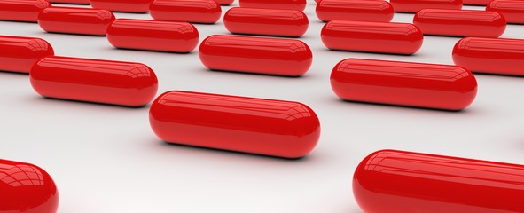 Render de pastillas coloridas - degradado - formas abstracta