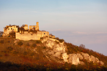 Naklejka premium Falkenstein Castle in autumn, Austria