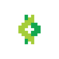 plus medical pixel design logo vector