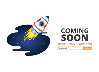 Coming soon website template. Coming soon landing page design. Coming soon page for a new website. We are launching soon – Illustration