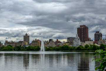 Fototapeta na wymiar Stormy Sky, View from Central Park