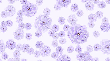 Vintage Rose Seamless Pattern.