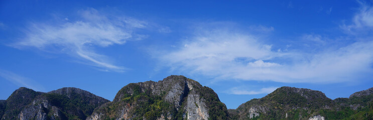 Fototapeta na wymiar View of Loh Samah Bay, Phi Phi island, Thailand
