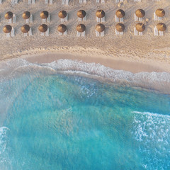 waves on the beach in the morning