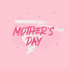 Mother's day greeting card brush paint background. - 264420577