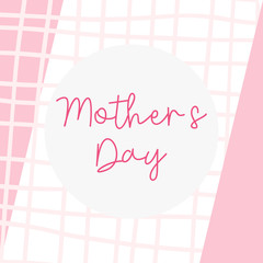 Mother's day greeting card brush paint background. - 264421129