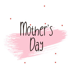 Mother's day greeting card brush paint background. - 264421323