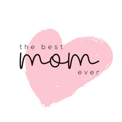 Mother's day greeting card brush paint background. - 264421362
