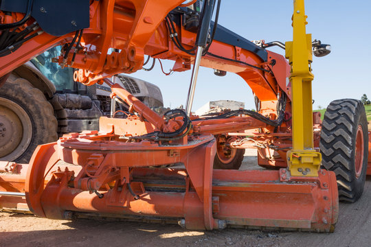 puissant engin de chantier