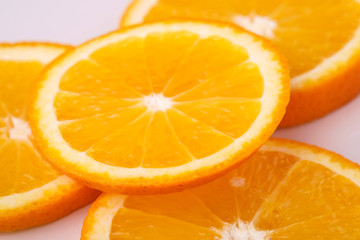 Tropical background orange slices fruits