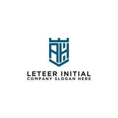 Letter AH Initial icon / Monogram.- Vector inspiration logo design - Vector