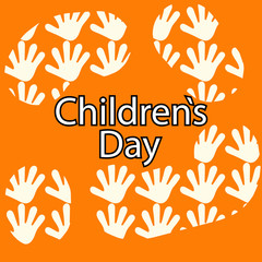 International children's Day, June 1, greeting card. Vector