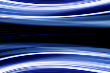 Abstract motion blur blue background. Sci-fi glowing lines.