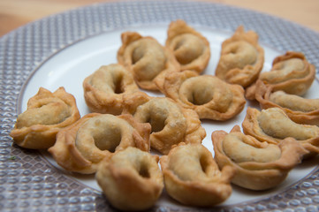 Fototapeta na wymiar Turkish Traditional Manti Food 