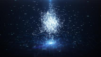  Artificial Intelligence Concept.