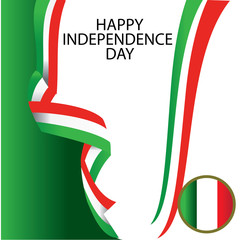 Italy Independence Day Vector Template Design Illustration - Vector