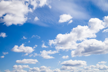Blue sky with clouds