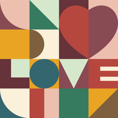 Heart and love design. Valentines day card. Abstract background wallpaper vector