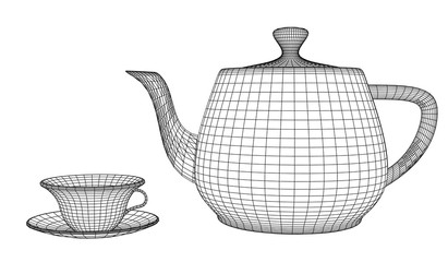 teapot and cup of tea