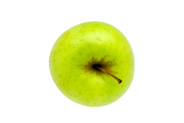 fruit green apple white background isolated