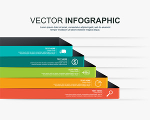 infographic elements design with 5 options