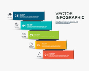 infographic elements design with 5 options