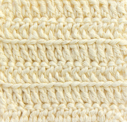 crochet beige yarn, background