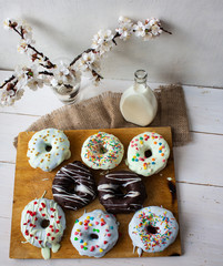 donut, polish donut, donut classic, donut classic, donut for an old recipe, ukrainian donuts. view from above