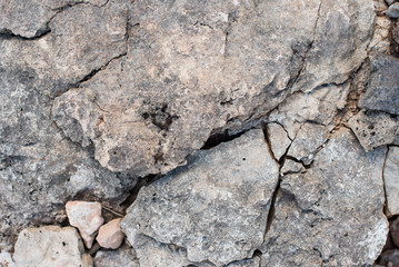 cracked petrified clay soil as background