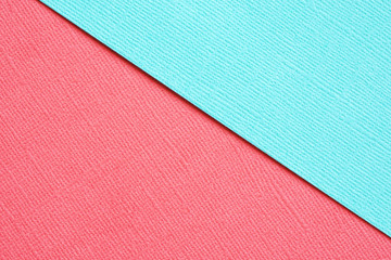 Fototapeta premium Abstract geometric background pink and bright blue paper...