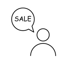Person sale icon