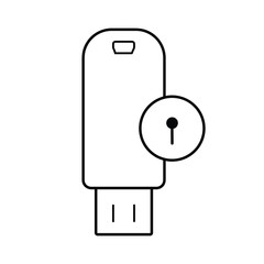 Lock USB Memory Drive icon