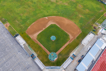 Baseball field from above