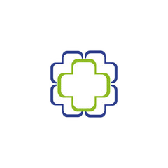 Medical and health care logo design vector template