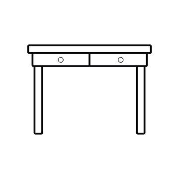 Office Table outline icon