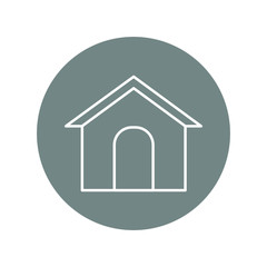 doghouse line icon
